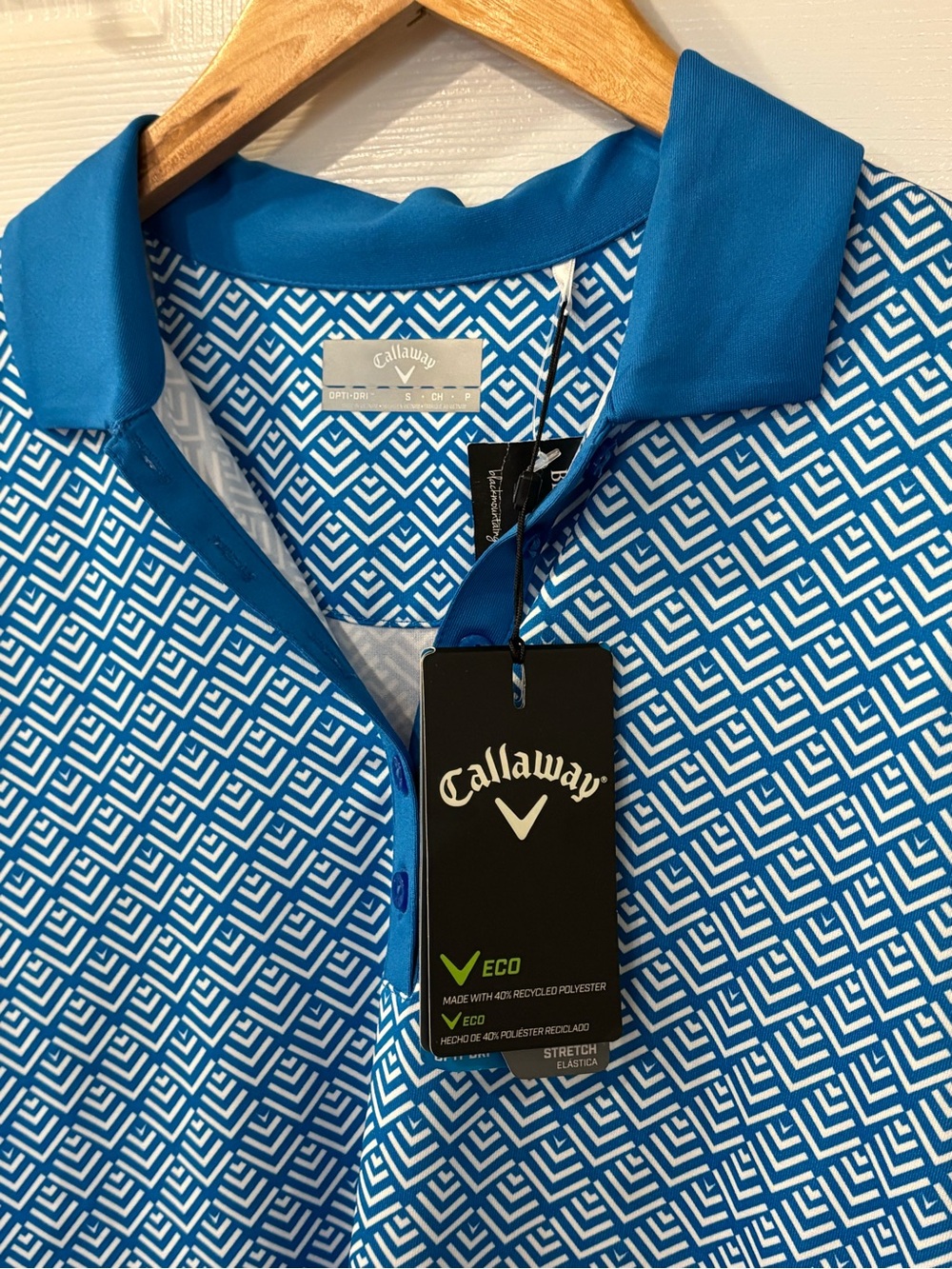 Callaway Golf Blue Geo-Print Top - Picture 8 of 12